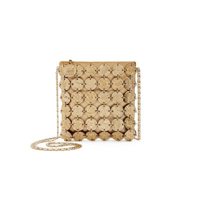 CHANE MASTER GOLD ARTEMIS METAL COIN EVENING BAG 219456 (17.5*17*1cm）